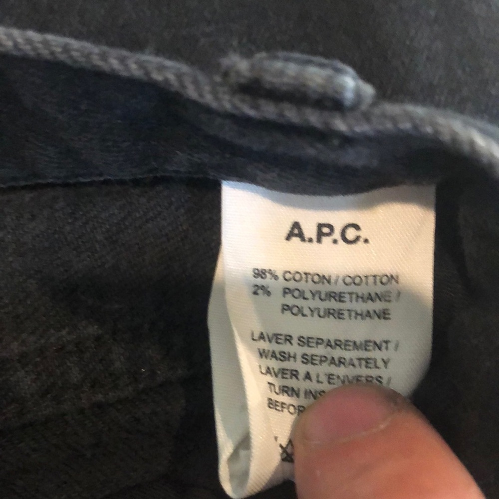 A.P.C. Black Skinny Jeans size 31 - Picture 3 of 6